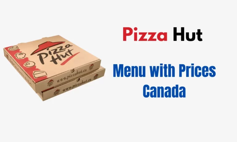 Pizza Hut menu and prices in Canada