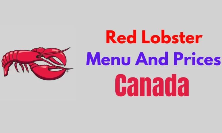 Red Lobster Menu with Prices in Canada