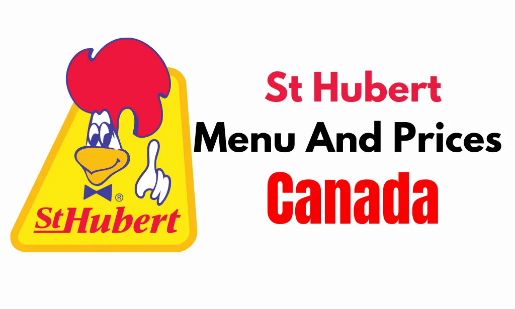 St-Hubert Menu with Prices in Canada