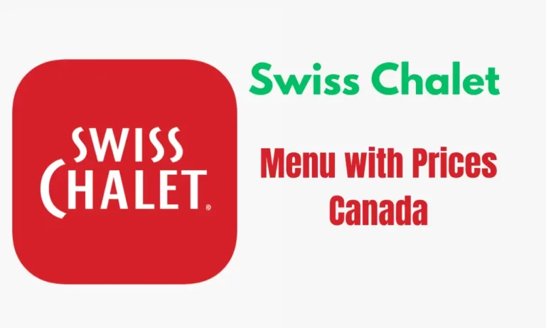 Swiss Chalet Menu with Prices in Canada