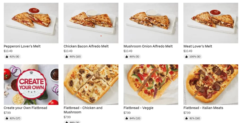 updated Pizza Hut menu prices in Canada