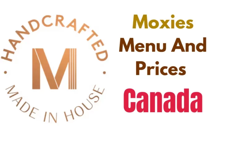 Moxies Menu with Prices in Canada 2023